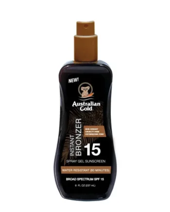 Australian Gold Solcreme Spray Lotion Spf 15    Bronzer 237ml Solcreme Hos Frisøren   Baronen