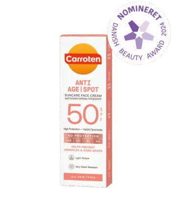 Carroten Anti-age Spot Face Cream Spf 50 Solcreme Hos Frisøren   Baronen