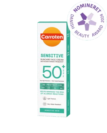 Carroten Sensitive Face Cream Spf 50 Solcreme Hos Frisøren   Baronen