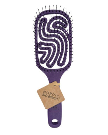 Nordic Bio Brush Paddel Lavendel 100  Genanvendelig Hos Frisøren   Baronen