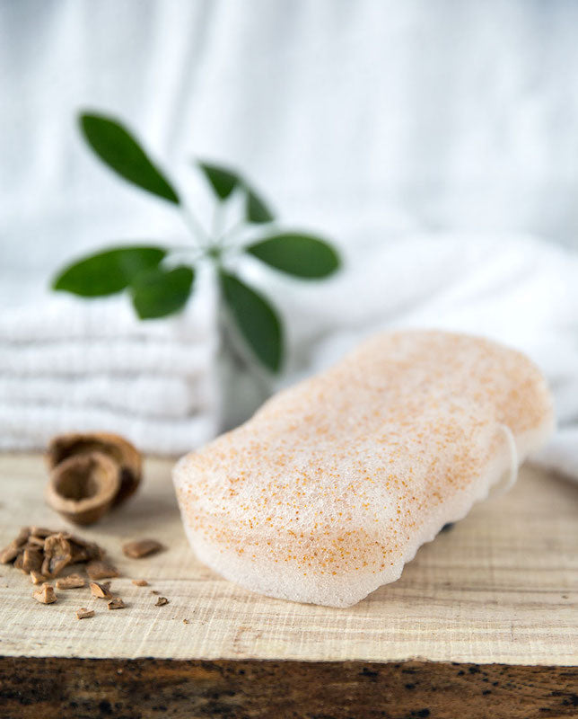 Organic Konjac Svamp Body Walnut Shell Pure Hos Frisøren Baronen
