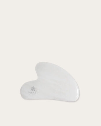 Sanzi Beauty Gua Sha White Jade Round Hos Frisøren   Baronen