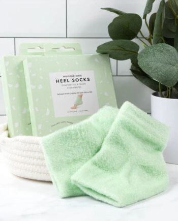 Voesh Moisturizing Heel Socks Mint Hos Frisøren   Baronen