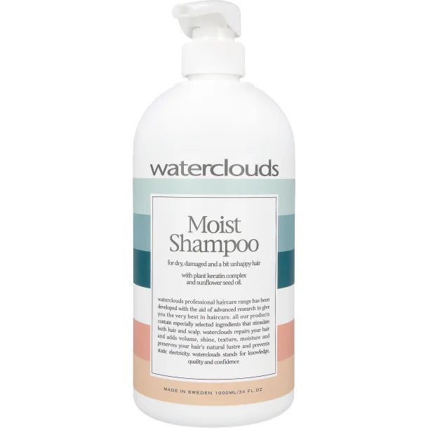 Waterclouds Moist Shampoo 1000ml Hos Frisøren   Baronen