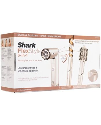 Shark Hårtørrer Flexstyle  -in-  Hair Dryer Hot Air Brush   Styler Hd424eu 1400