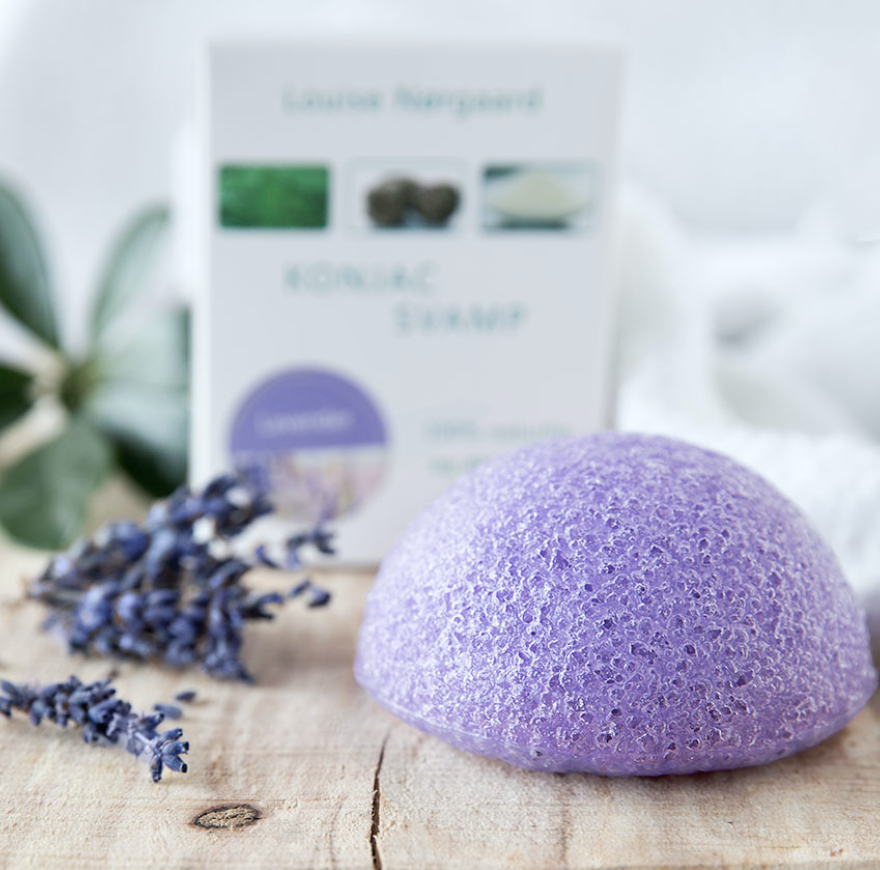 Organic Konjac Lavendel Svamp