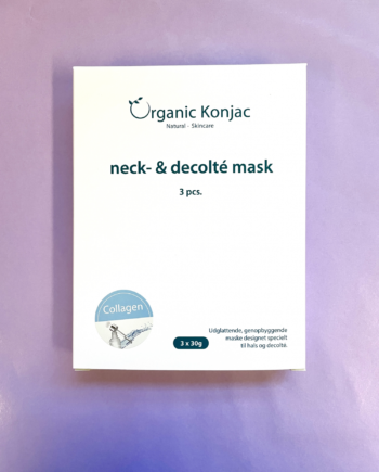 Organic Konjac Neck   Decolté Mask  Collagen