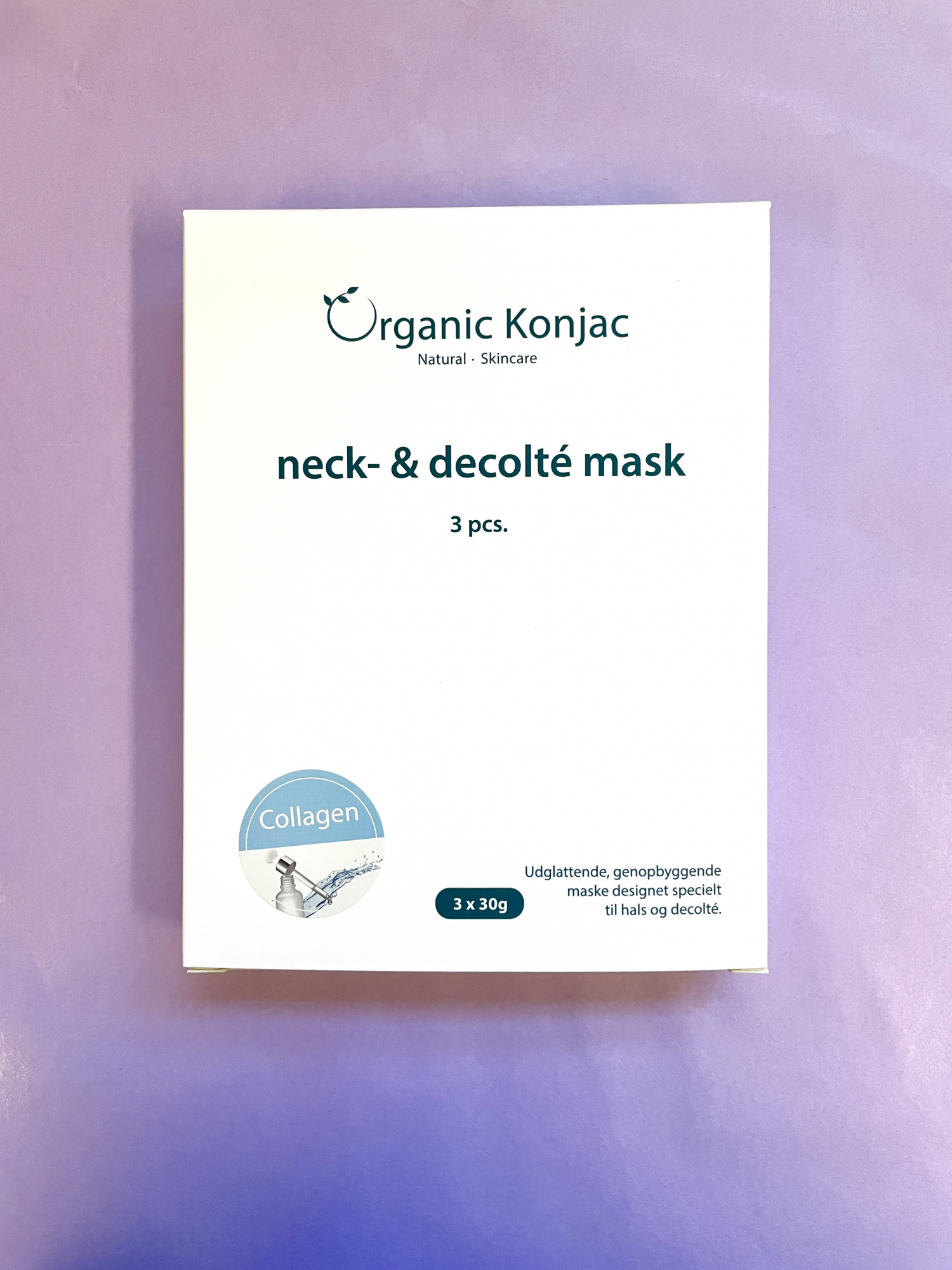 Organic Konjac Neck   Decolté Mask  Collagen
