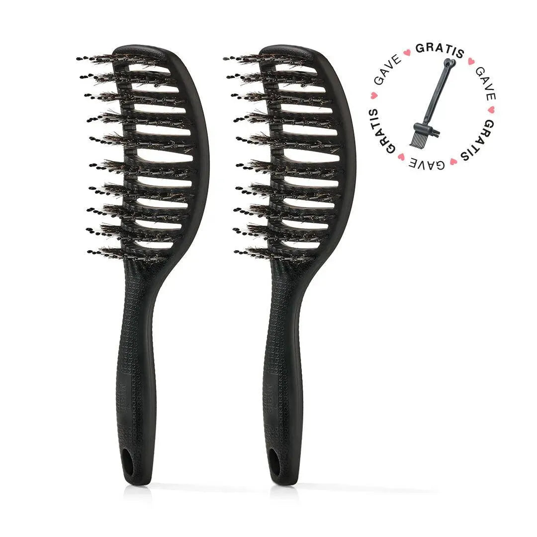 Stk  Curvy Brush   Gratis Gave   Stk Soft Black  Spar 23    Gratis Cleaning Brush