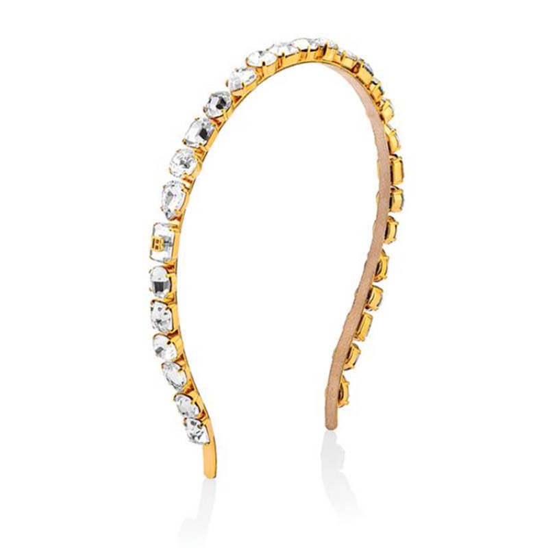 Balmain Eclat Headband Small Silver Gold