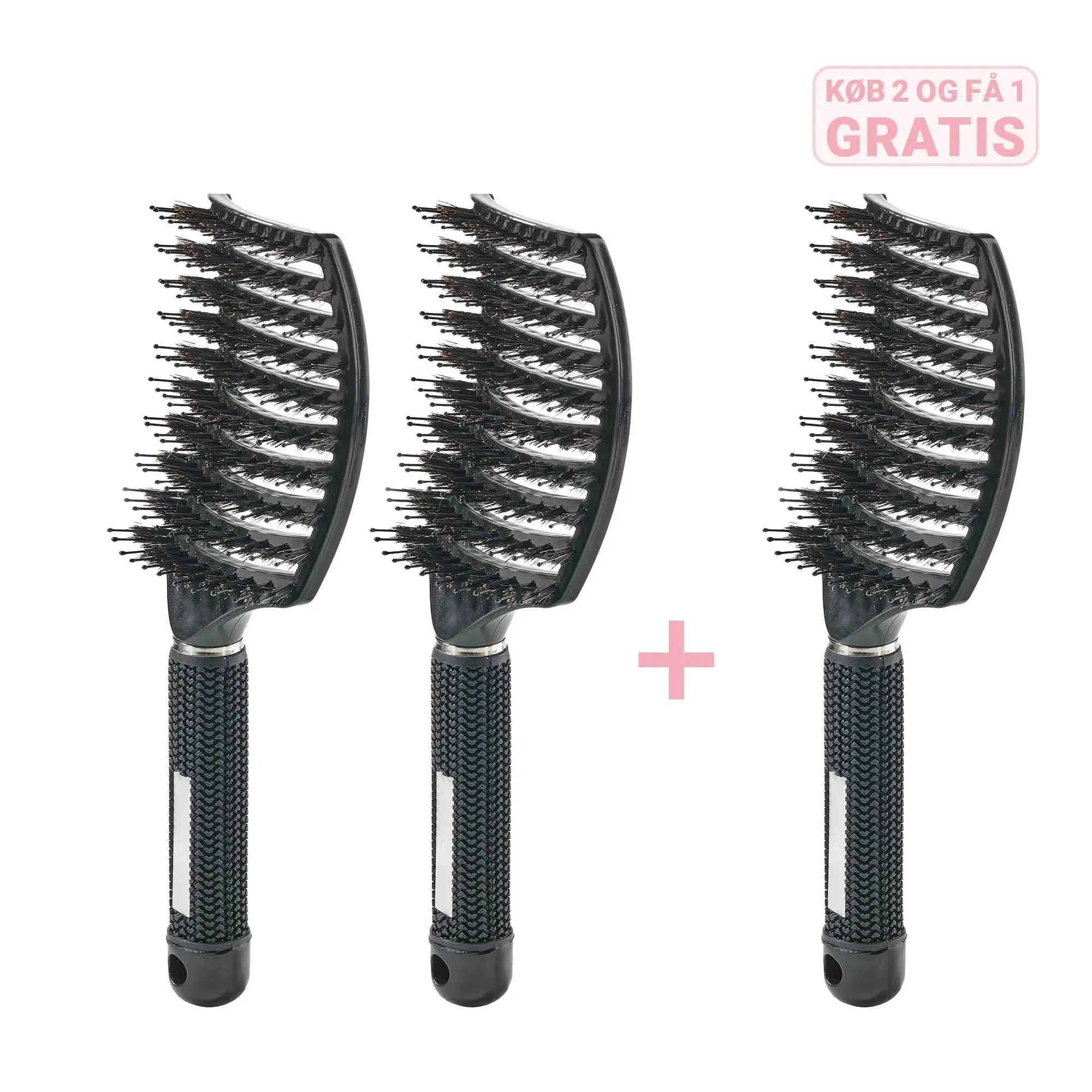 Curved Paddle Brush Køb   Stk  Få   Stk Gratis   Stk Sort     Gratis