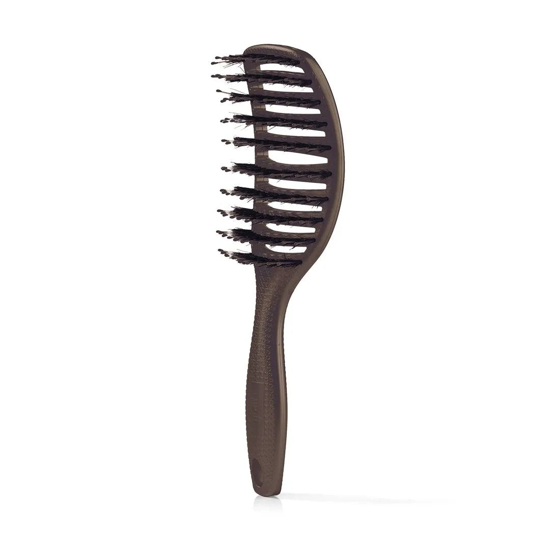 Curvy Brush Hårbørste Med Vildsvinehår Soft Espresso