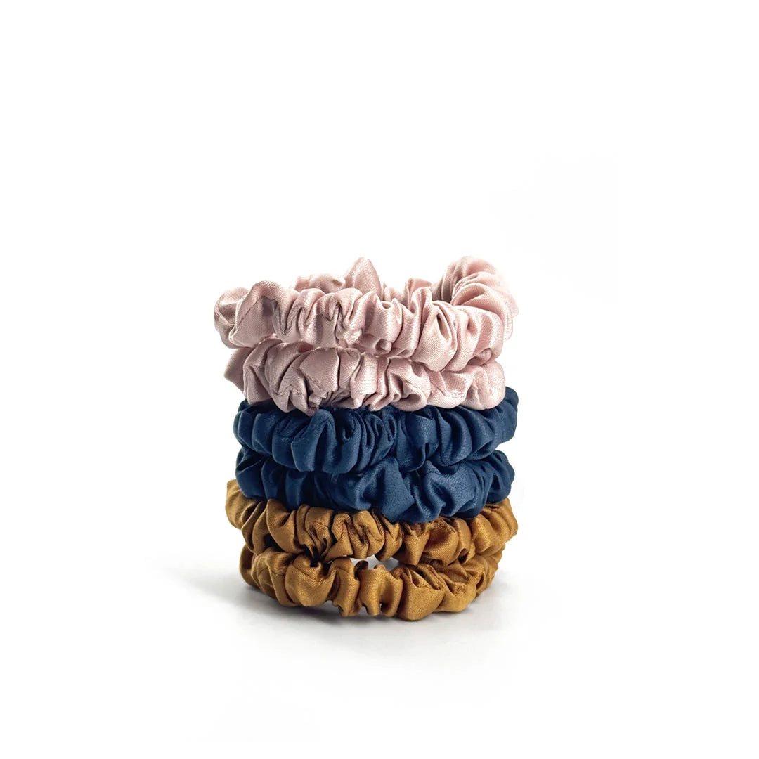 -pak Soft Satin Scrunchies Small Inka